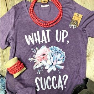 What up succa graphic tee